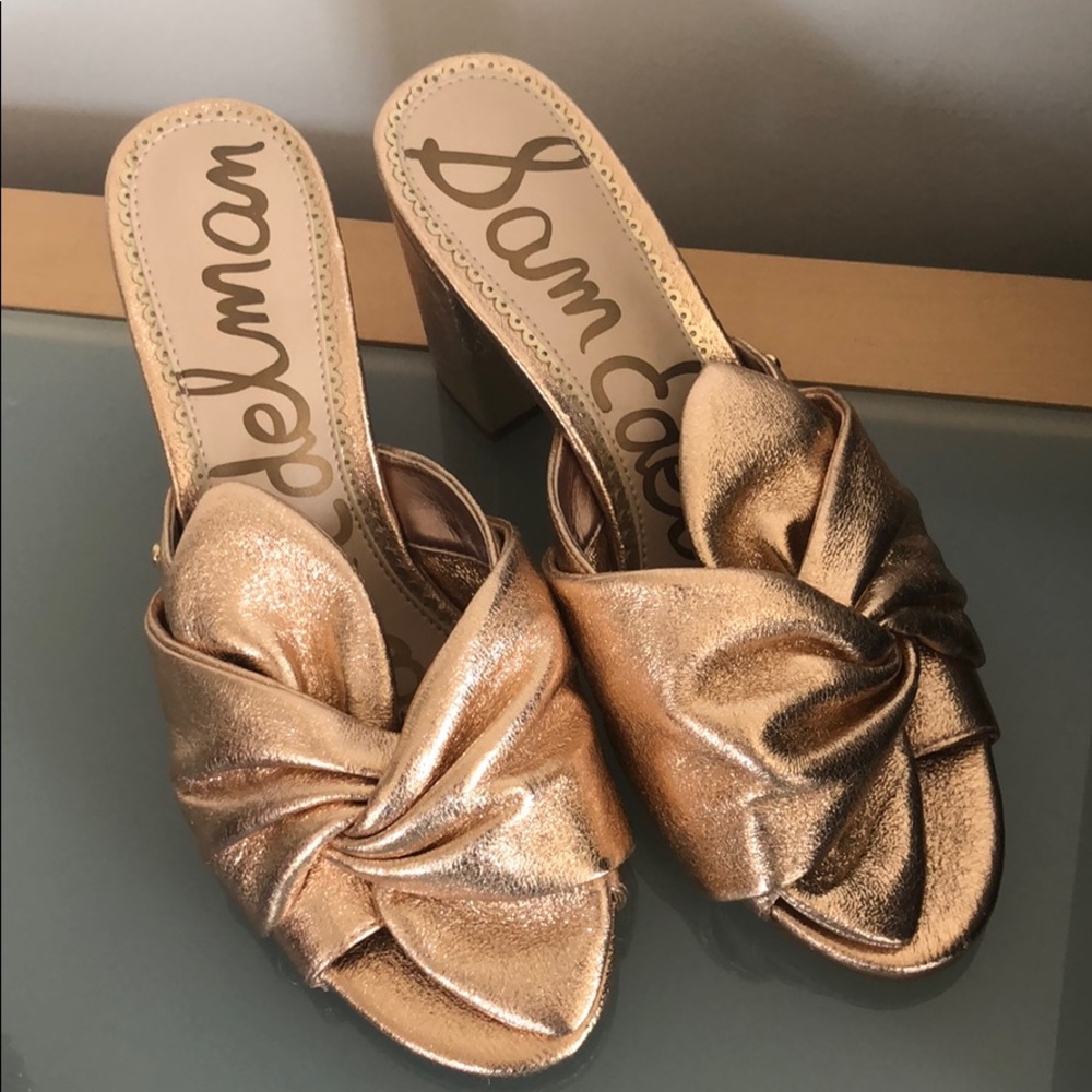 Rose gold mule